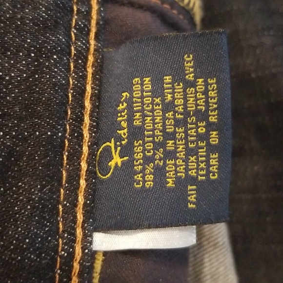 Fidelity jeans, denim trouser, NWOT - Picture 9 of 10